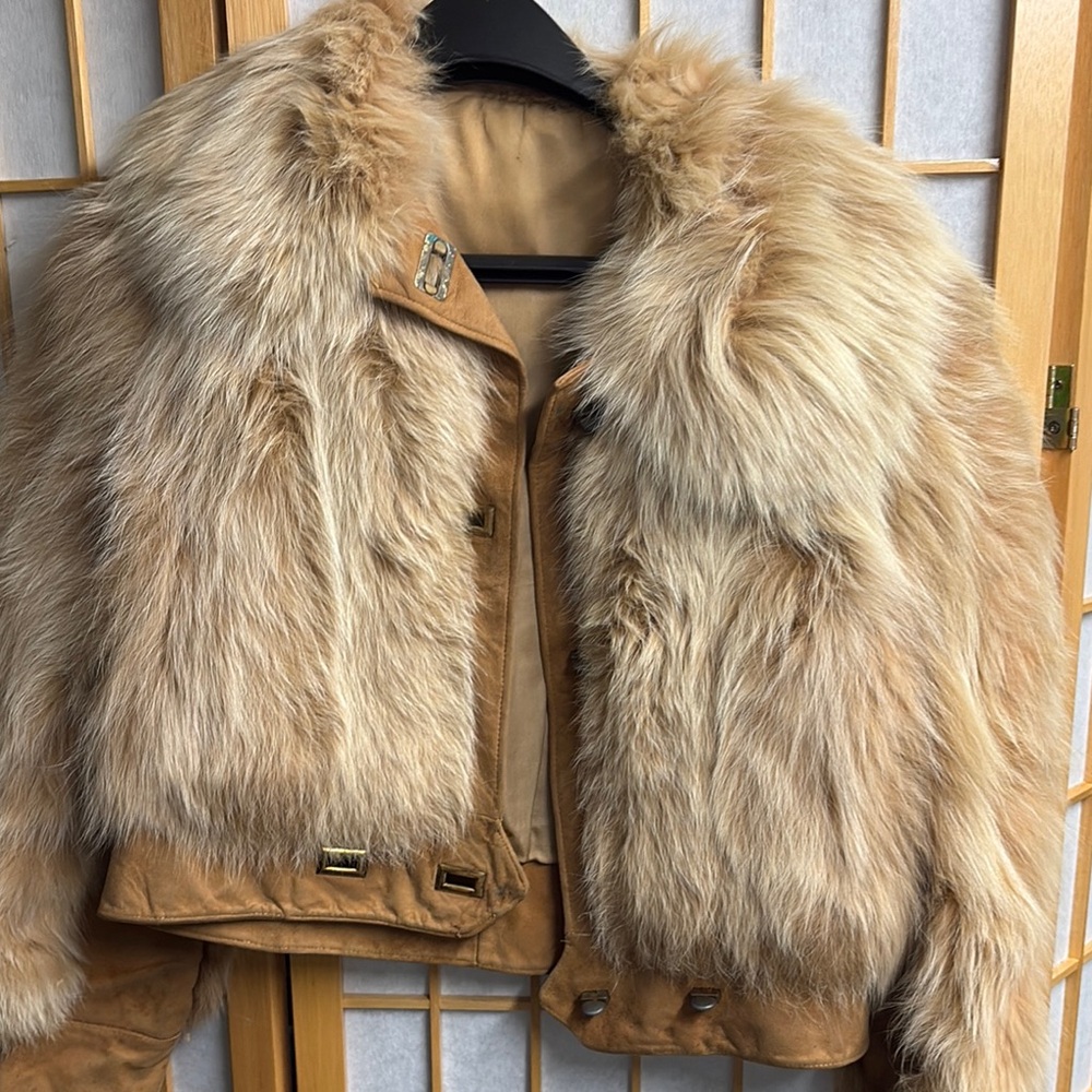 Luxurious Tan Fur Jacket